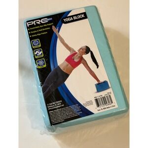 Pro Strength Yoga Block Light Blue Non-Slip Support Foam Prop PA-4806 NEW